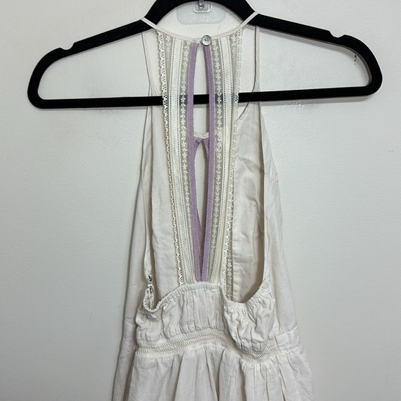 Urban Outfitters Lace-Trim Tiered Midi Dress Small - Picture 7 of 10